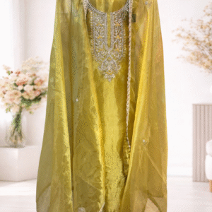 Regal Embroidered Tissue Organza Unstitched Suit Set