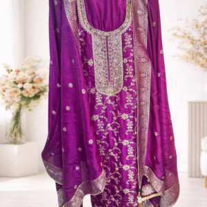 Royal Embroidered Unstitched Suit Set