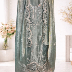 Pastel Embroidered Unstitched Suit Set