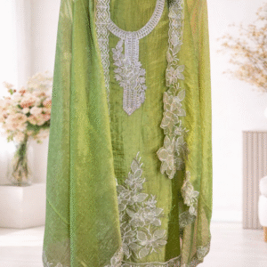 Floral Embroidered Unstitched Suit Set