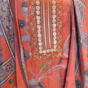 Printed Floral Unstitched Suit Set