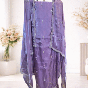 Minimal Embroidered Festive Unstitched Suit Set